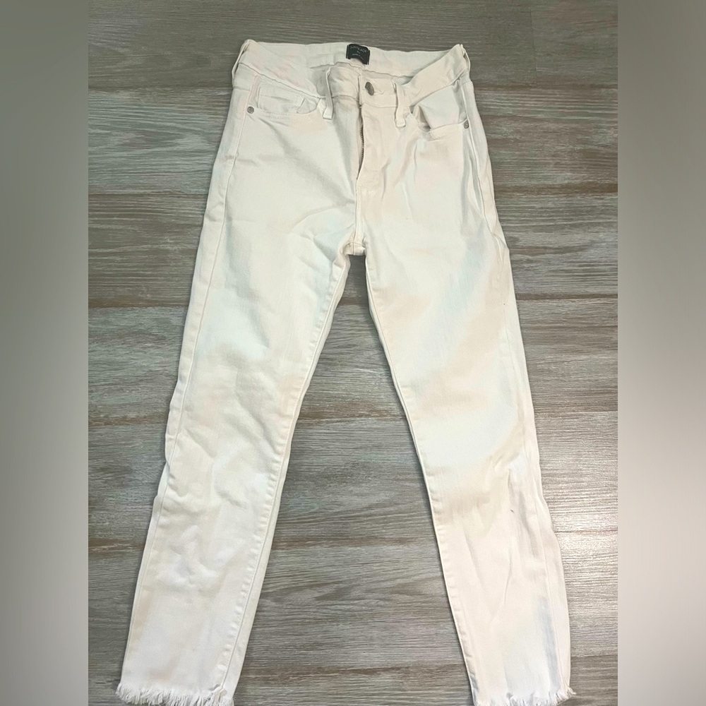 Just Black White Capri Jeans sz 27
